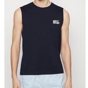 Ron Dorff Discipline Organic Cotton Sleeveless T-Shirt Blue Medium